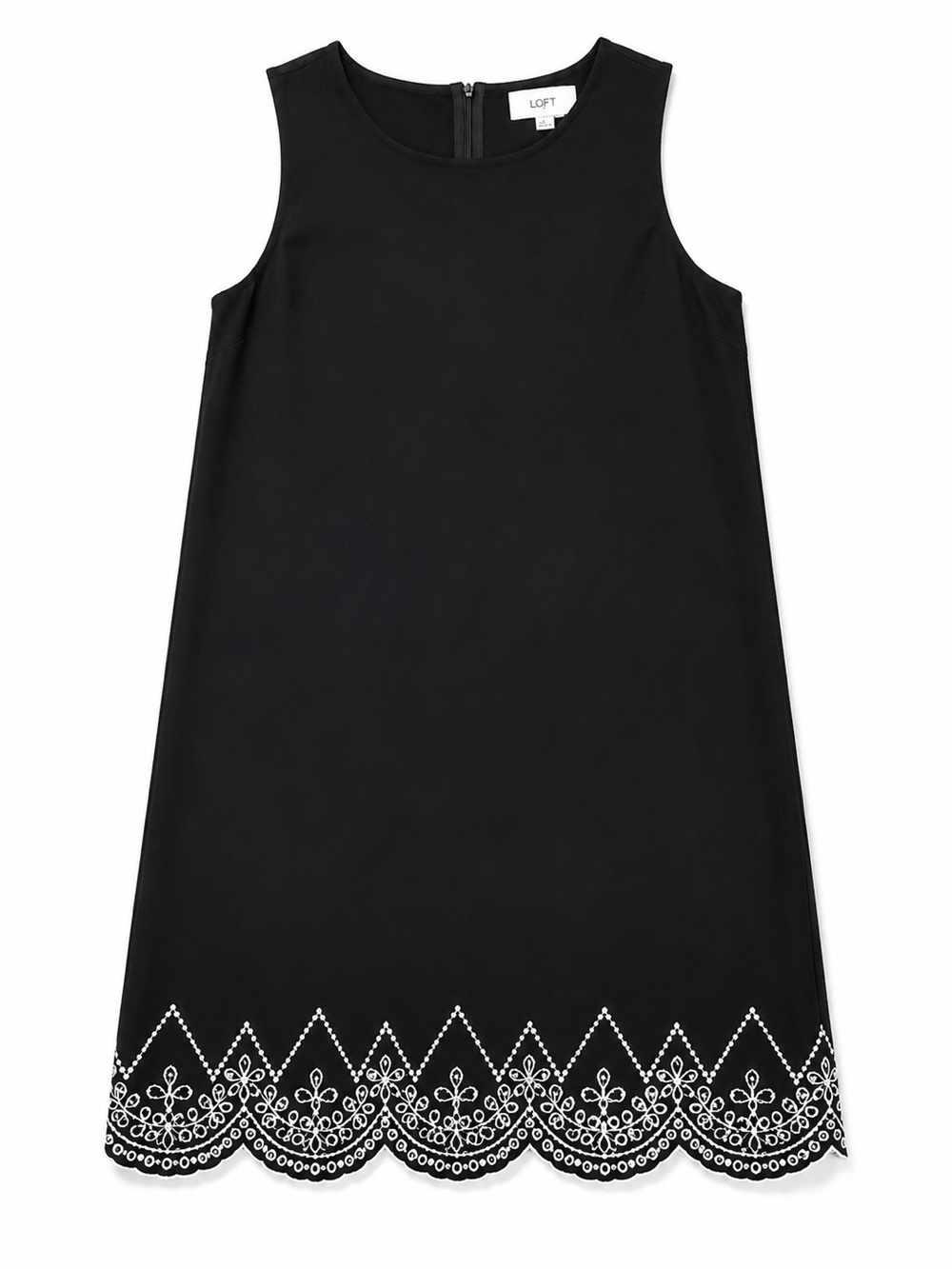Loft Women’s Size 4 Black Sleeveless Knee Length Shift Dress